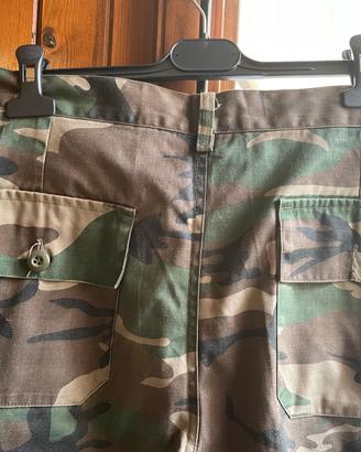 Pantaloni mimetici pesca cotone