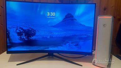 🔥 PC DESKTOP + MONITOR 32” - POSTAZIONE COMPLETA