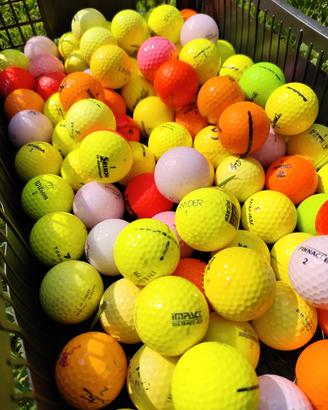 100 palline da golf colorate