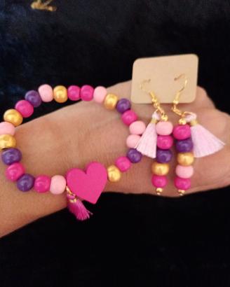 Bracciale più orecchini