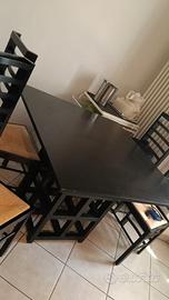 Tavolo e 4 sedie C.R.Mackintosh per Cassina