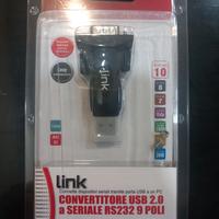 Convertitore usb 2.0 a seriale RS232 9 poli Link 