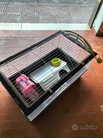 Gabbia nuova per conigli nani completa di tutto