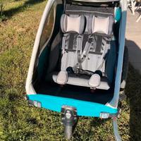 Qeridoo Kidgoo 2 rimorchio carrellino per 2 bimbi