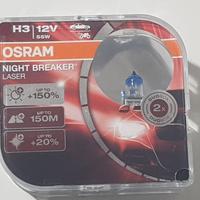 2x LAMPADE H3 OSRAM NIGHT BREAKER LASER + OMAGGIO