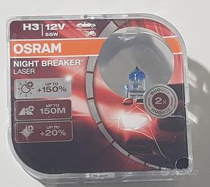 2x LAMPADE H3 OSRAM NIGHT BREAKER LASER + OMAGGIO