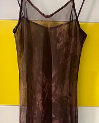 Vestito lungo trasparente