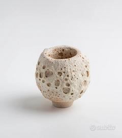 Vaso artigianale materico – pezzo unico decorativo