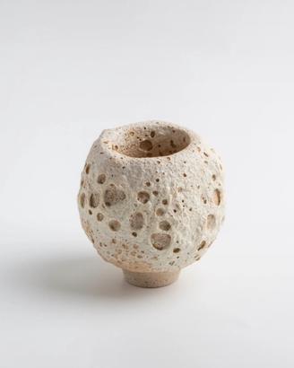 Vaso artigianale materico – pezzo unico decorativo