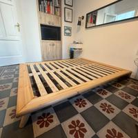 Letto in legno stile  giapponese