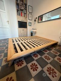 Letto in legno stile  giapponese