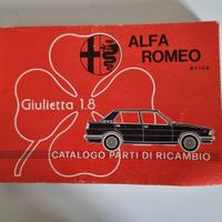ALFA ROMEO GIULIETTA 1,8 - Catalogo Parti Ricambio