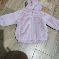 giubbino pelliccia ovs 9/12 mesi bimba 