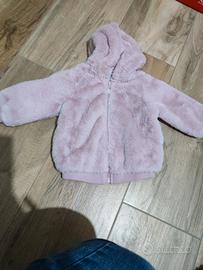 giubbino pelliccia ovs 9/12 mesi bimba 