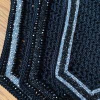 cuffie cavallo con glitter e perle