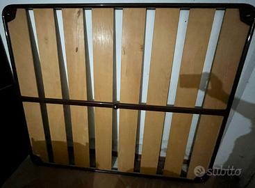 Rete Letto Doghe Larghe in Legno Ortopedica