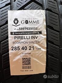 2 gomme 285 40 21 pirelli inv a3530