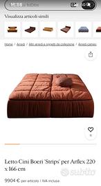 Letto di Cini Boeri 'Strips' per Arflex