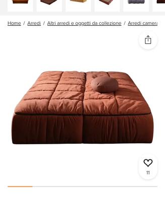 Letto di Cini Boeri 'Strips' per Arflex