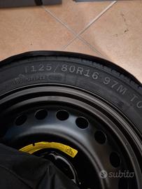 Ruotino di scorta mai usato 125/80 R16
