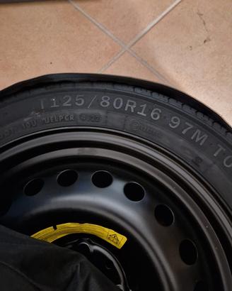 Ruotino di scorta mai usato 125/80 R16