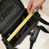borsa fotografica con tracolla e spaziosa