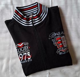 Felpa sportiva full zip uomo taglia XL