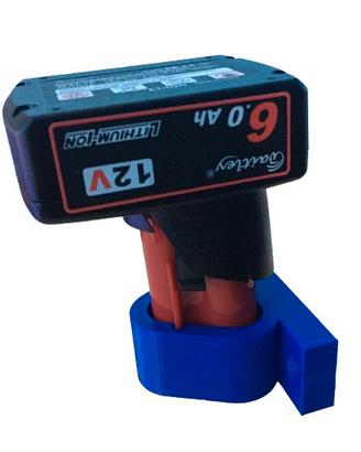 Supporto batteria milwaukee M12