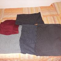 Pantaloni da cuoco con grembiule e cappello 
