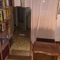 Comodino + specchiera vintage in legno – ’40/'50