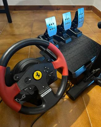 volante guida thrustmaster t150 simulatore pedali