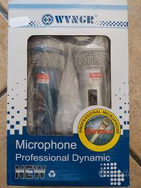 2 Microfoni dinamici WYNGER WG-248 e WG 2008