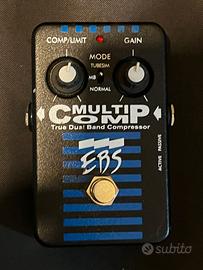 Pedale chitarra basso EBS Multicomp compressore