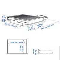 Mandal ikea letto matrimoniale 160x200 