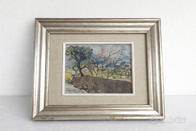 Dipinto originale firmato Borrelli 1978 + cornice