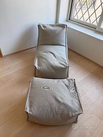 Poltrona e pouf da esterno o spa – Come nuovi