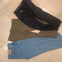 tre paia pantaloni uomo taglia 46 