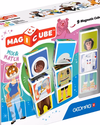 Geomag Magicube 124, Mix & Match, 9 cubi