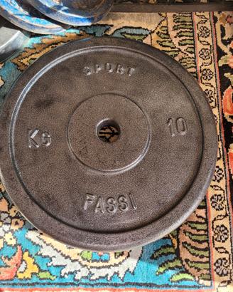 Coppia di dischi weider fassi 10 kg neri
