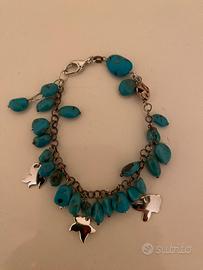 Bracciale in argento con pietre