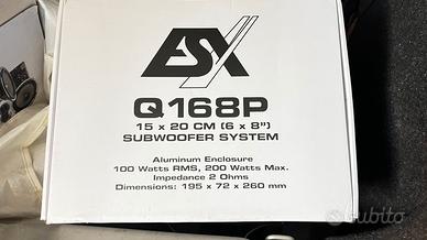 ESX Q168P Subwoofer slim per sottosedile
