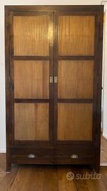 Armadio in Legno Massello e Bambù - Maison du Mond