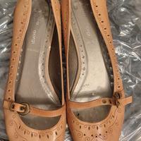 scarpe ballerina vera pelle con graziosi motivi