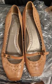 scarpe ballerina vera pelle con graziosi motivi