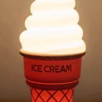 gelato ice cream light led lampada sculture action
