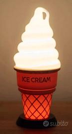 gelato ice cream light led lampada sculture action