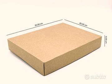 50 scatole fustellate in cartone kraft