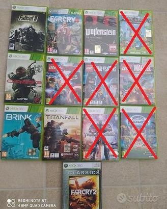 Giochi originali X BOX 360