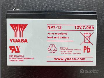 Batteria Yuasa NP7 12 NP7-12 12V 7.0 Ah Gruppo UPS