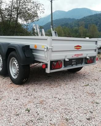 Carrello rimorchio auto doppio asse